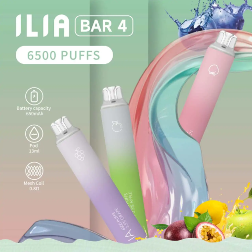 ILIA Bar4 6500口一次性電子煙：外觀、規格、口味與體驗全解析
