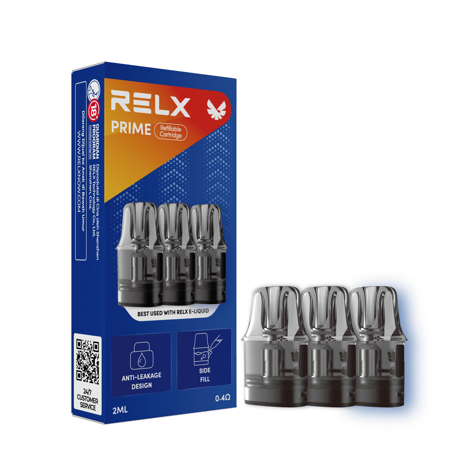 Relx Prime 開放式主機空倉包裝