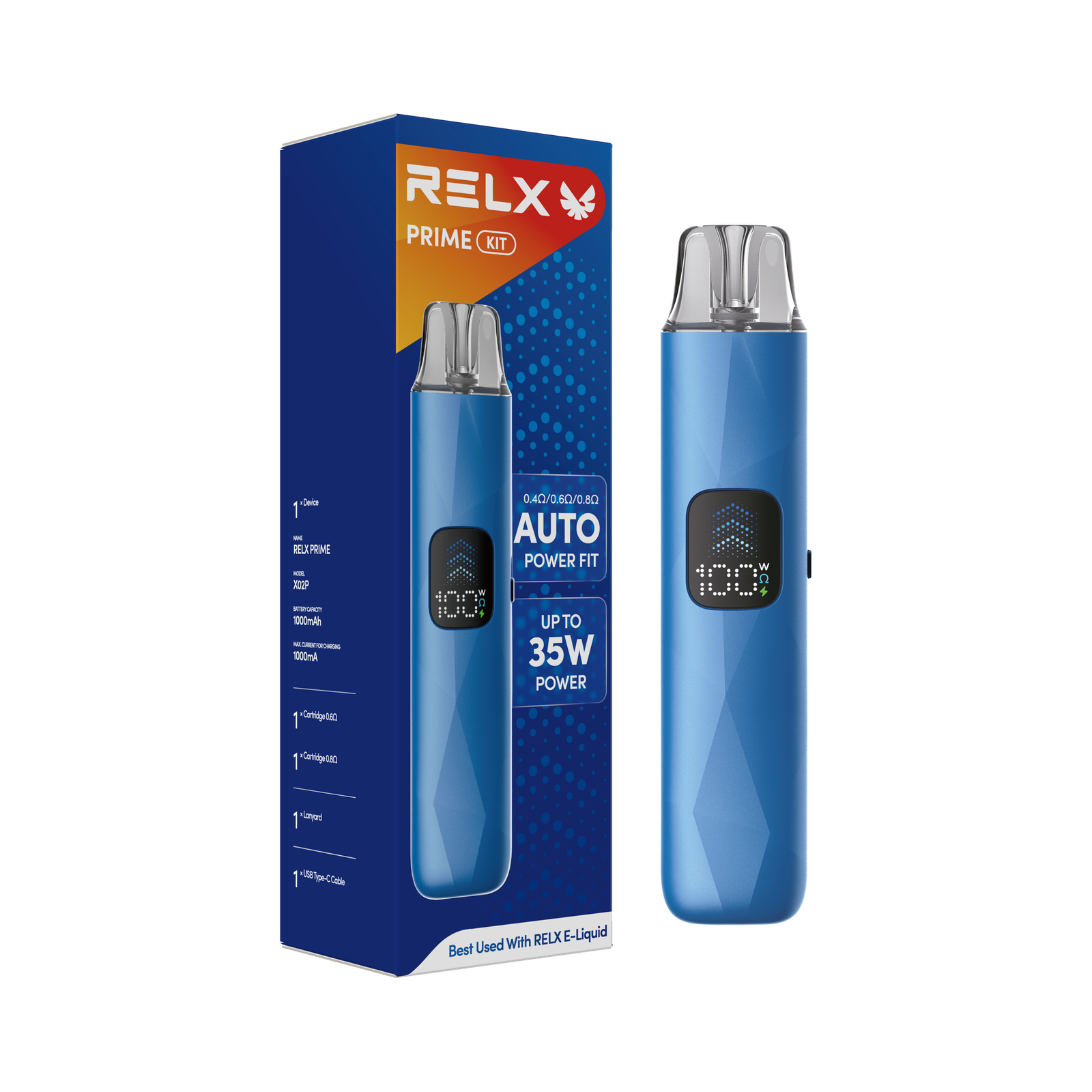 Relx Prime 開放式主機灰藍