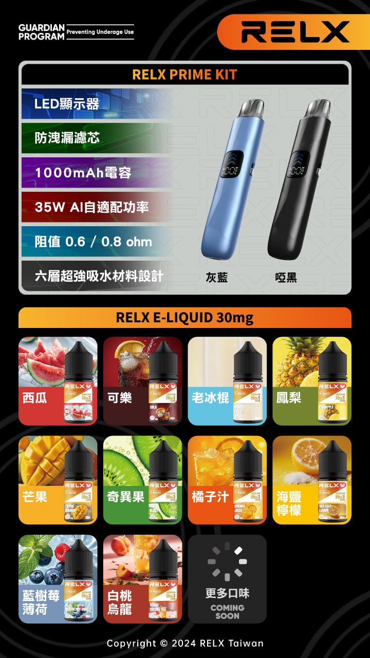 Relx Prime 開放式主機產品規格